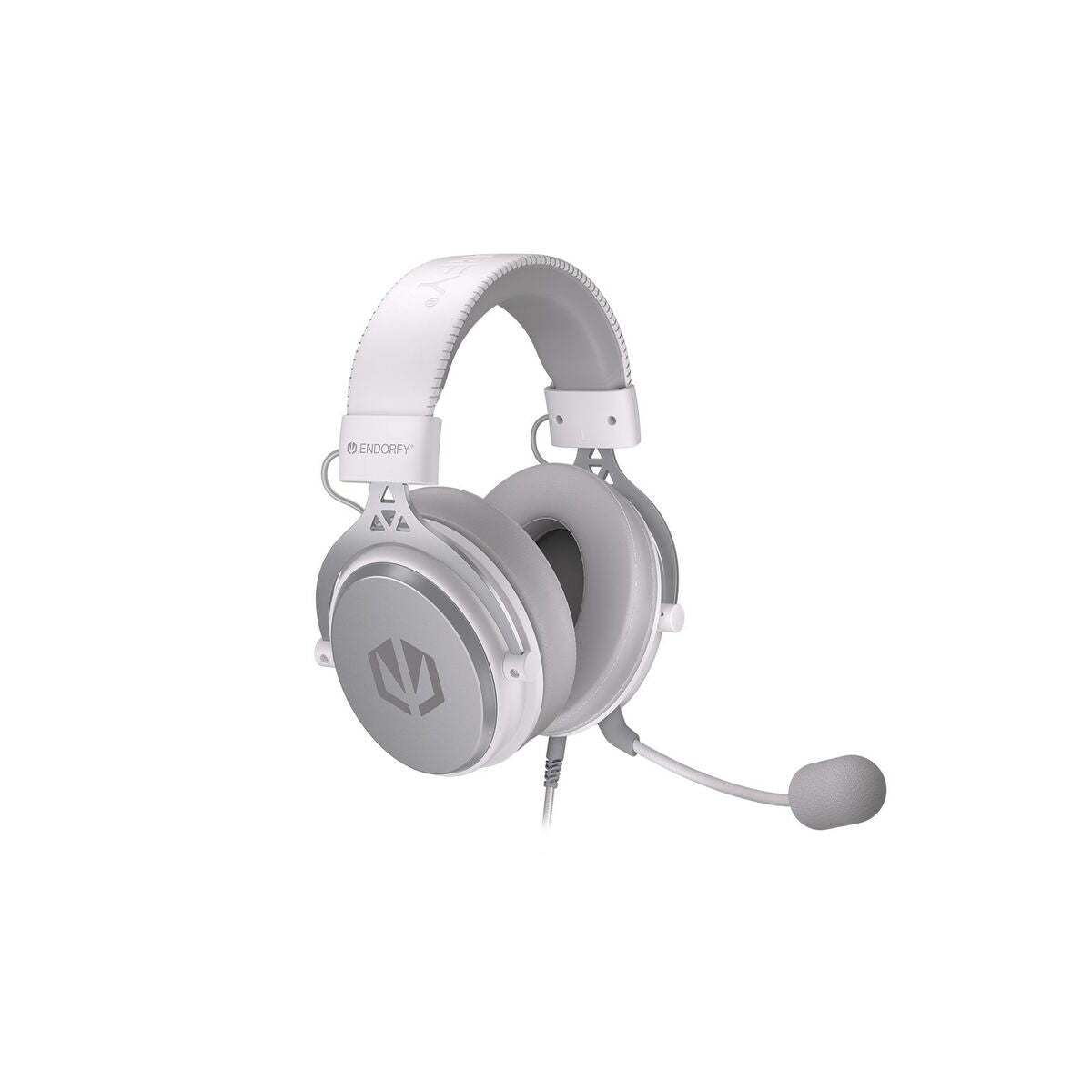 Auriculares com microfone Endorfy VIRO Plus USB Onyx Branco