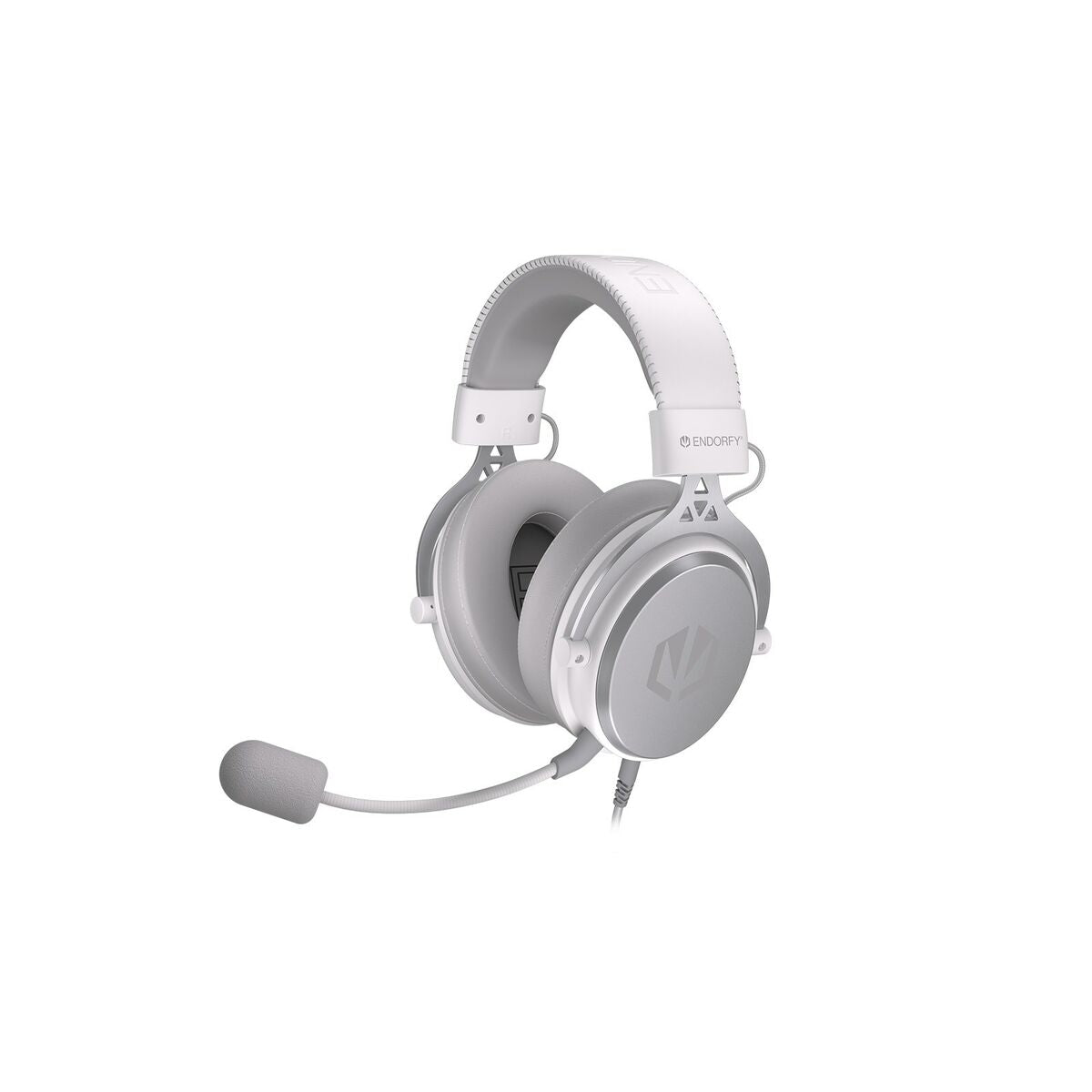 Auriculares com microfone Endorfy VIRO Plus USB Onyx Branco