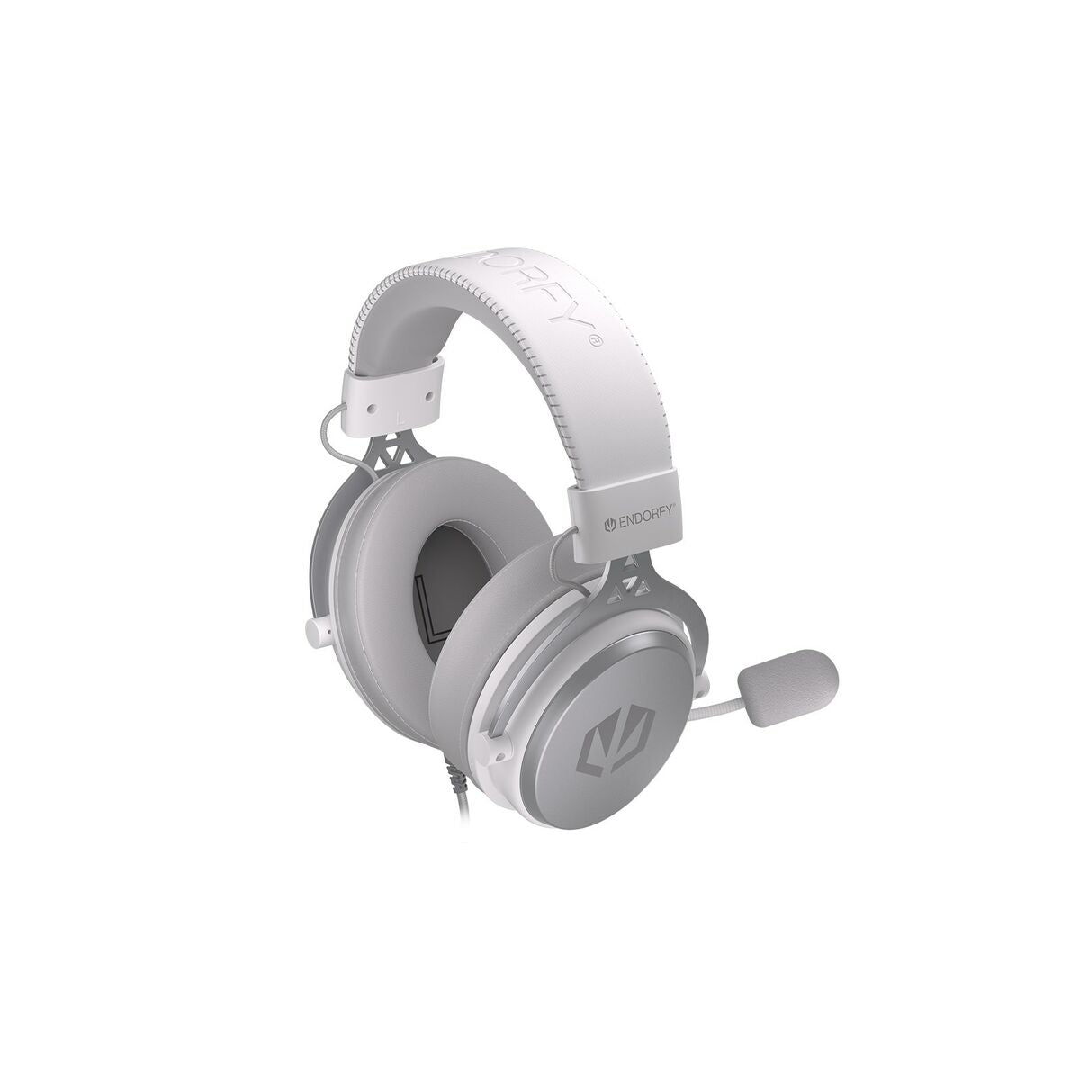 Auriculares com microfone Endorfy VIRO Plus USB Onyx Branco