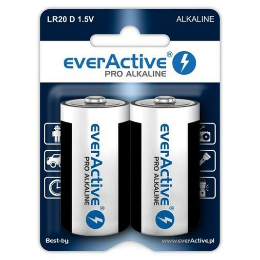 Pilhas EverActive LR20 1,5 V (2 Unidades)