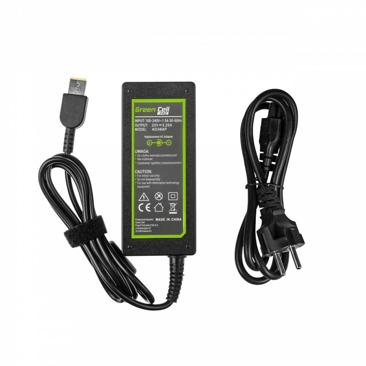 Carregador para Portátil Green Cell AD38AP 65 W