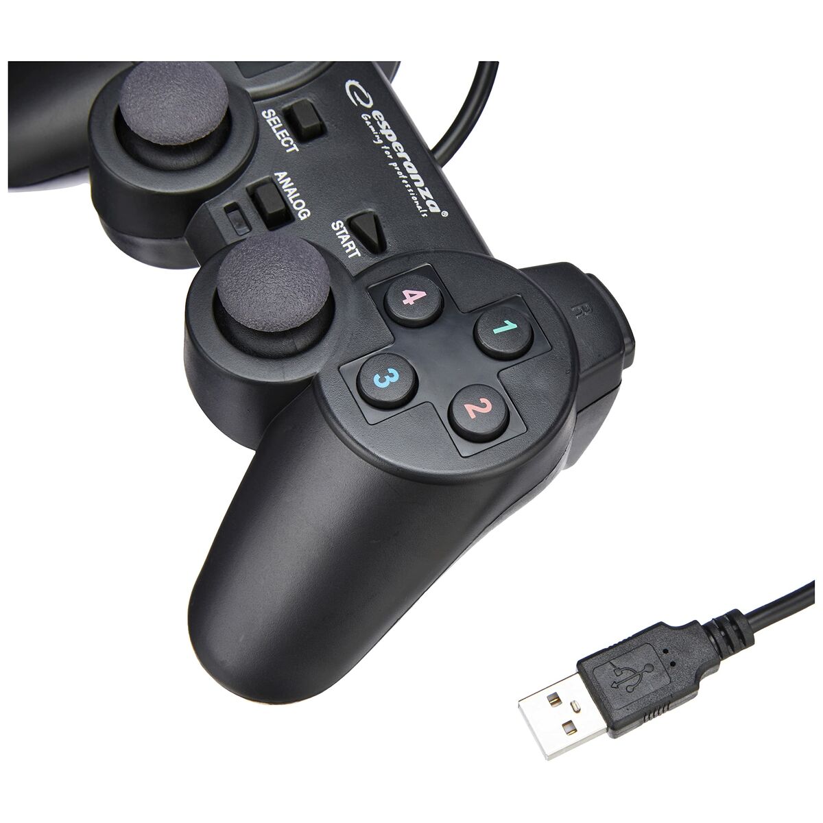 Comando Gaming Esperanza EG102 USB 2.0 Preto PC PlayStation 3