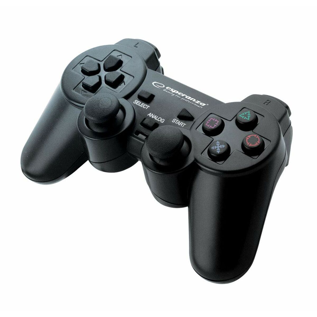 Controlo remoto sem fios para videojogos Esperanza Corsair GX500 Preto PC PlayStation 3 PlayStation 2