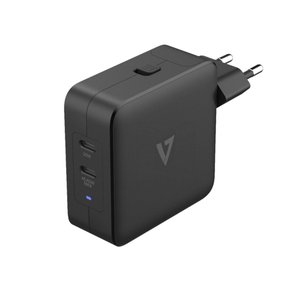 Carregador portátil V7 ACUSBC65WGAN Preto