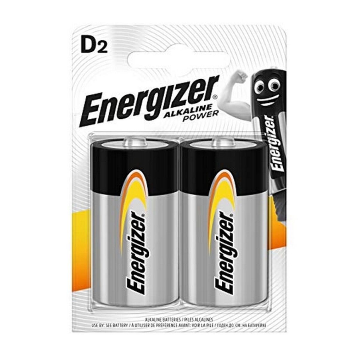 Pilhas Energizer 638203 LR20 1,5 V 1.5 V (2 Unidades)