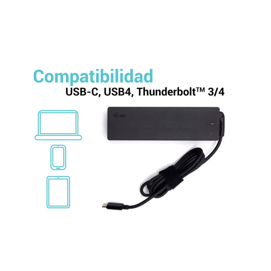 Carregador portátil i-Tec CHARGER-C100W Preto