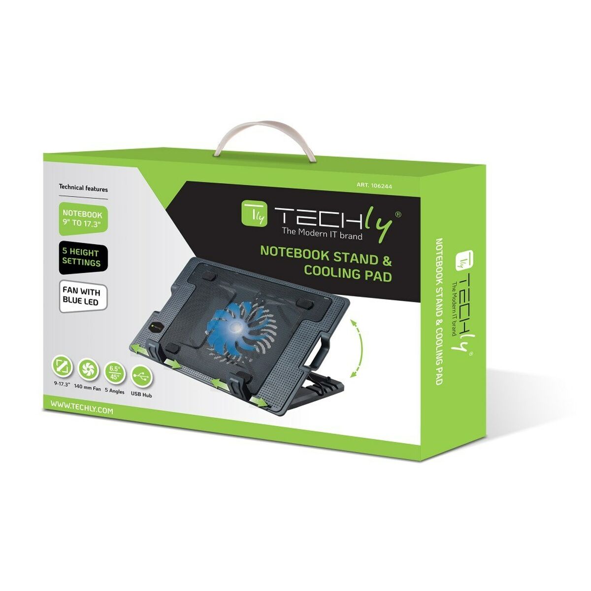 Base de Refrigeração para Portátil Techly ICOOL-CP12TY