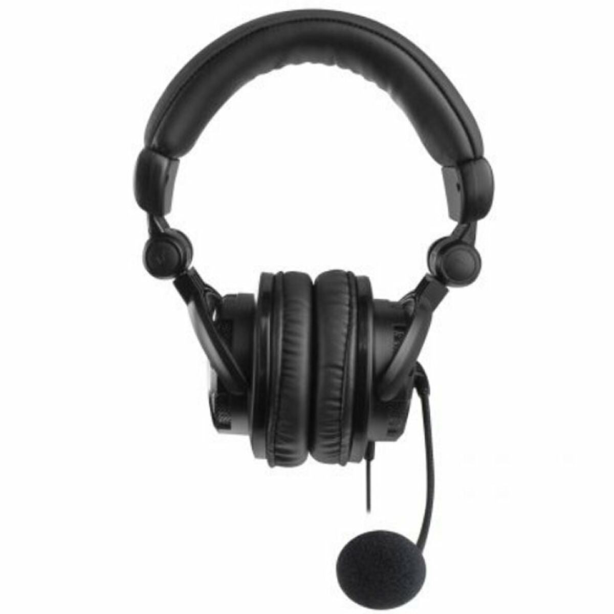 Auriculares com microfone Ewent Heron Studio Preto