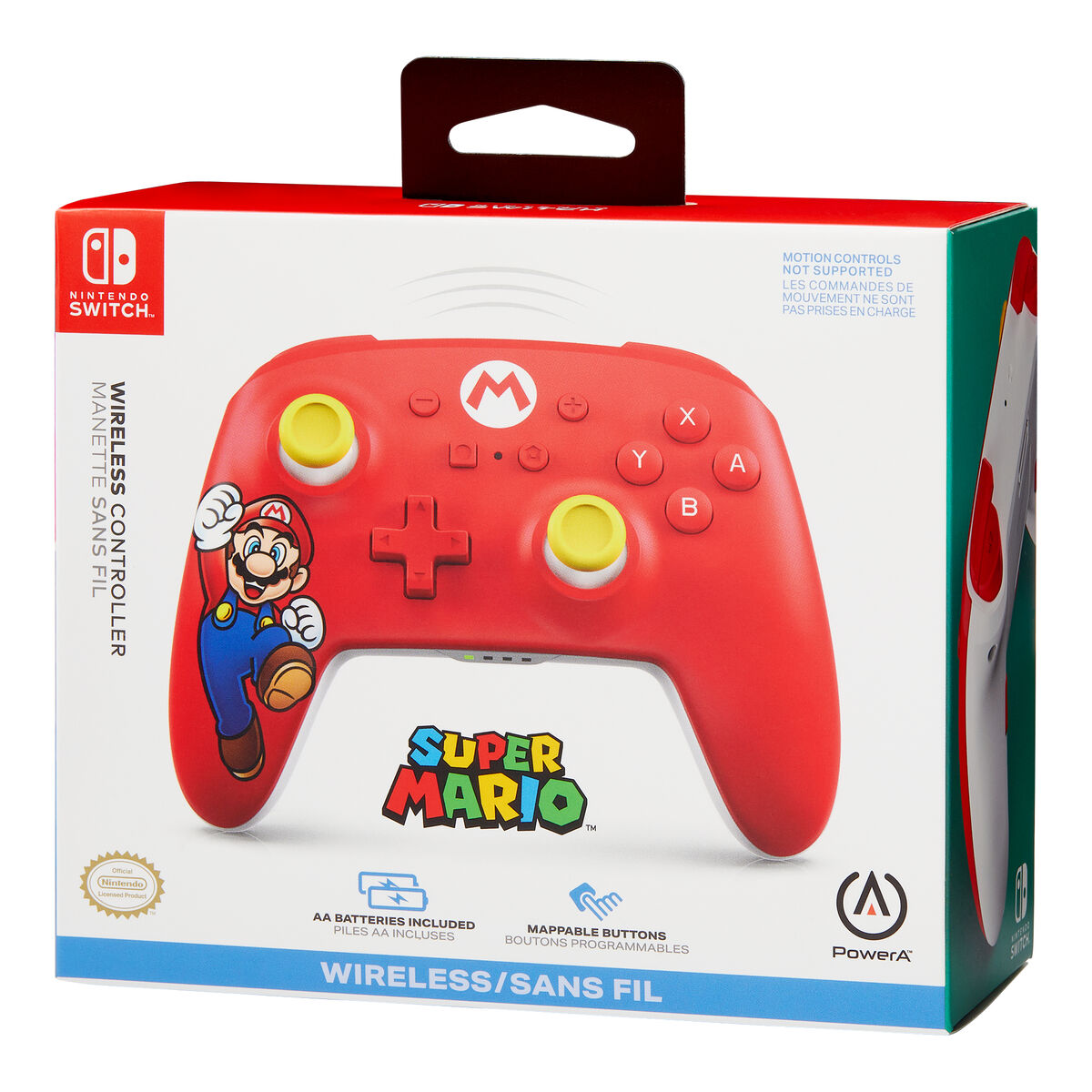 Controlo remoto sem fios para videojogos Powera MARIO Vermelho Nintendo Switch