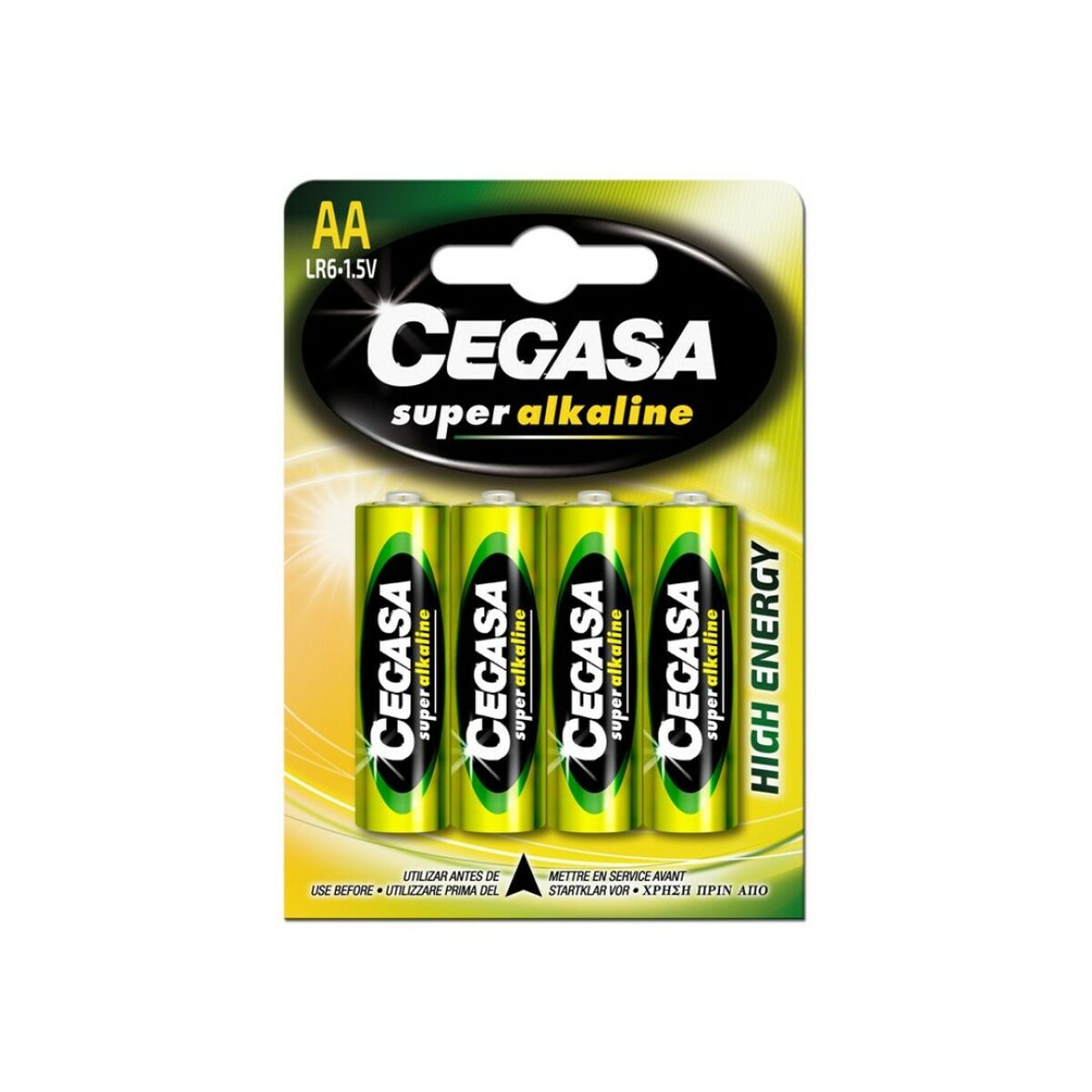 Pilhas Alcalinas Cegasa B.LR6 AA 1,5V (4 uds)