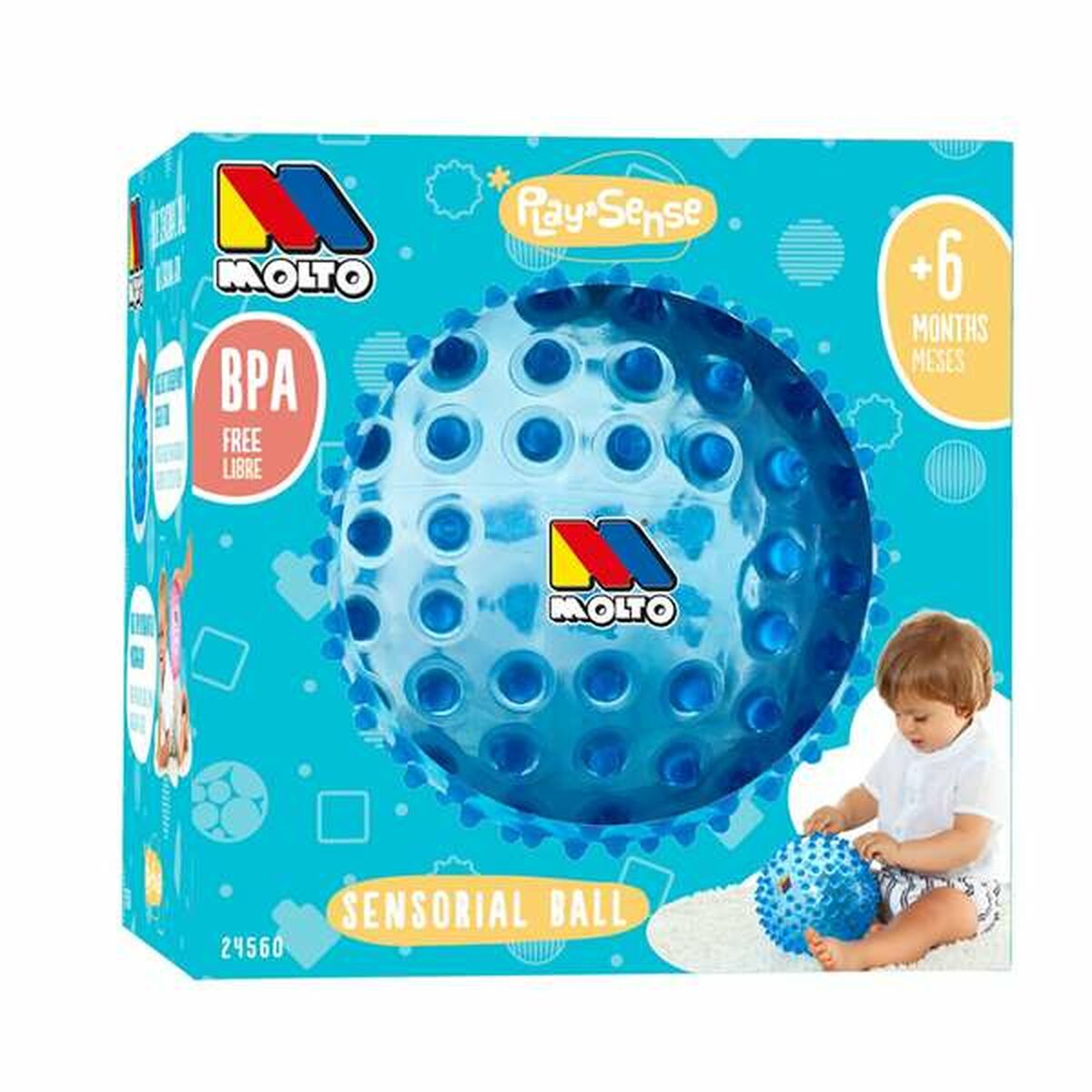 Bola sensorial Moltó 20 cm Azul