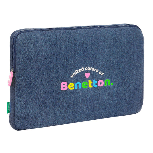 Capa para Portátil Benetton Denim Azul 15,6'' 39,5 x 27,5 x 3,5 cm