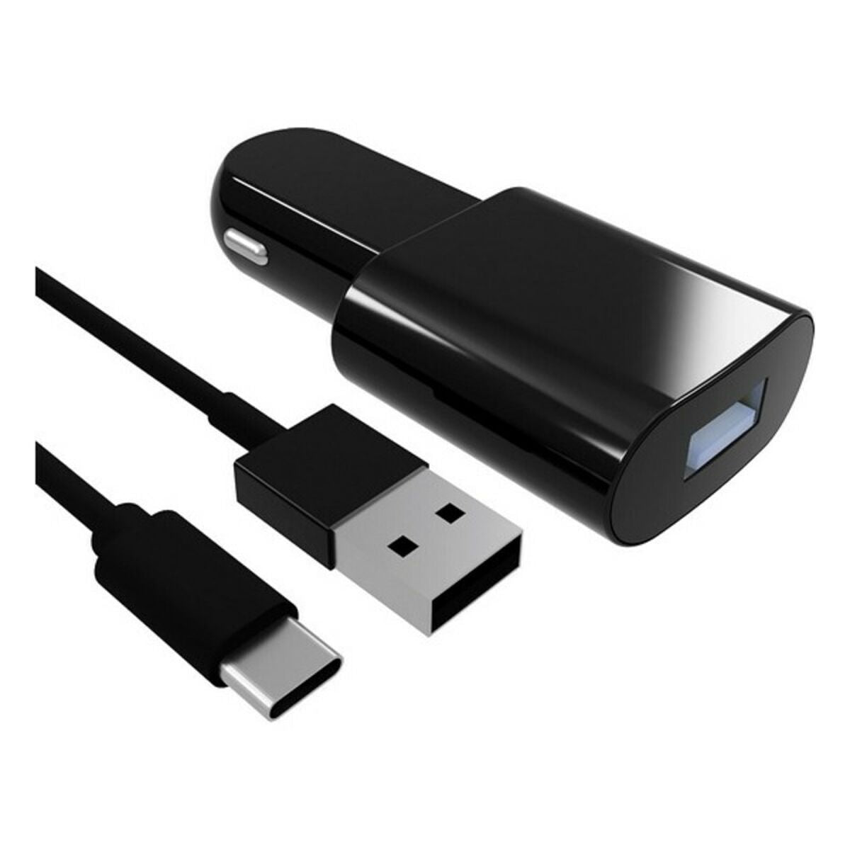 Carregador de Carro Contact USB-C (1 m) Preto