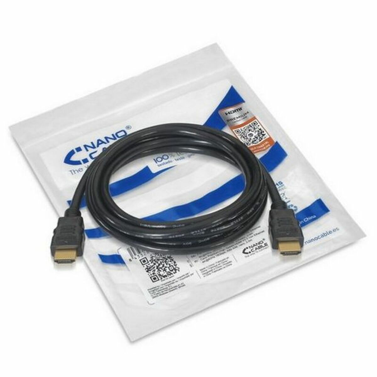 Cabo HDMI NANOCABLE HDMI V2.0, 1.5m V2.0 4K 1,5 m Preto 1,5 m