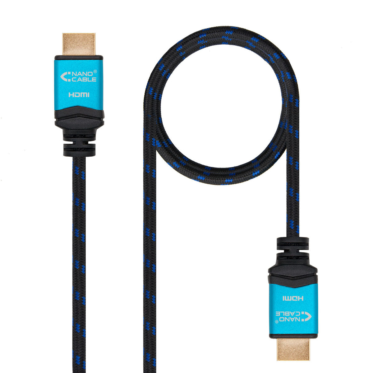 Cabo HDMI NANOCABLE 10.15.3701 V2.0 Preto/Azul 1 m 4K Ultra HD