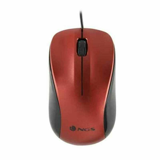 Rato Ótico NGS NGS-MOUSE-1092 Vermelho 1200 DPI