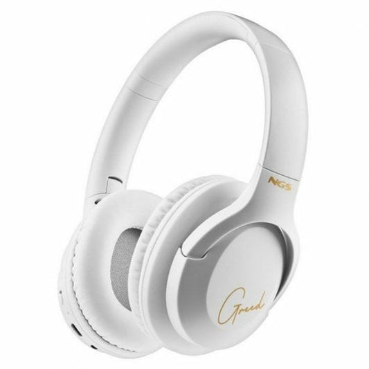 Auriculares Bluetooth com microfone NGS Branco