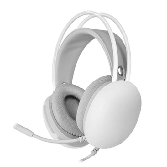 Auriculares com microfone Mars Gaming MH-GLOW Branco RGB