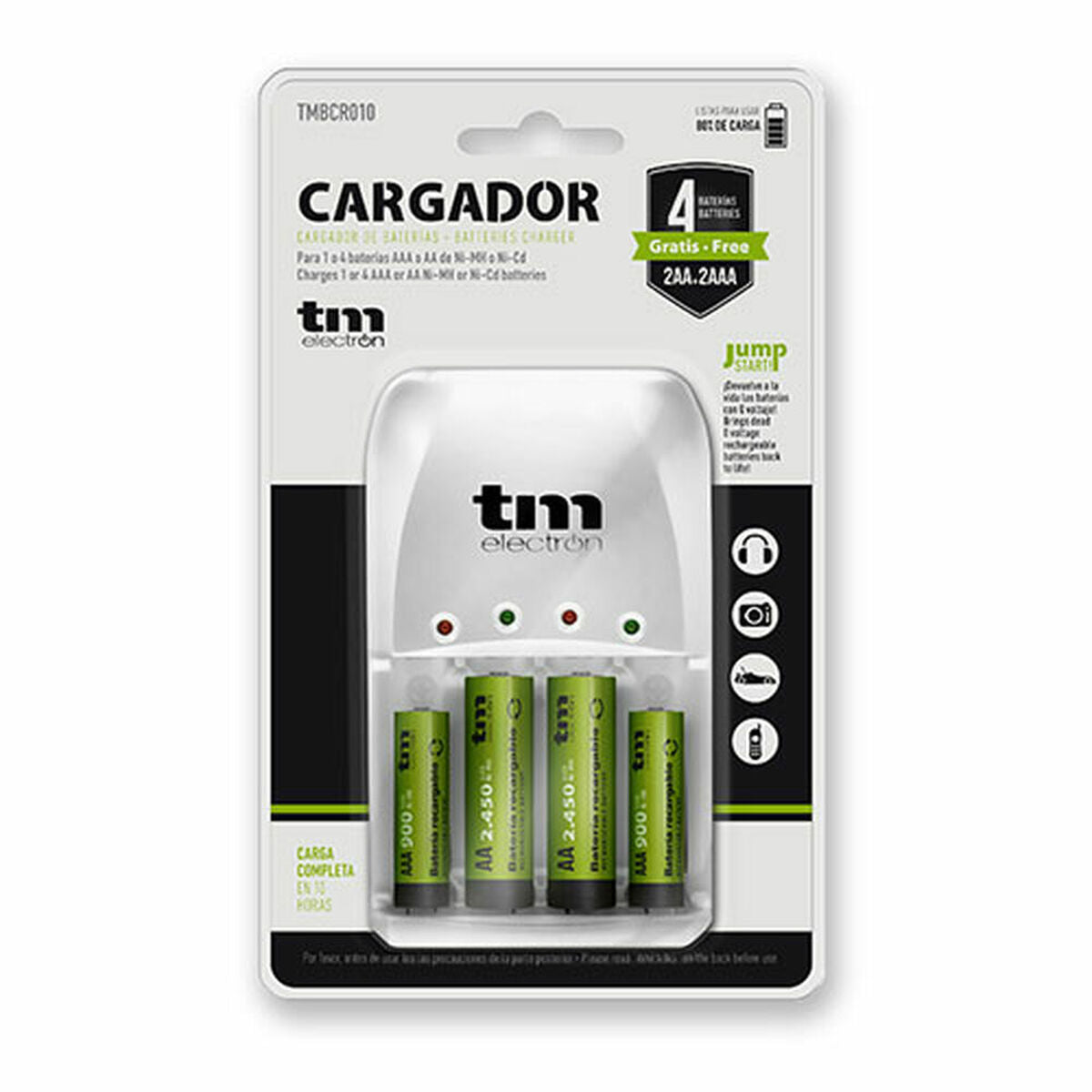 Carregador de pilhas TM Electron R03/R6