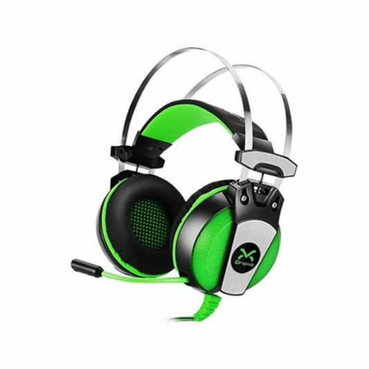 Auriculares com microfone para Vídeojogos Droxio HADLOK USB Preto Preto/Verde