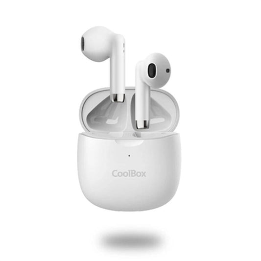 Auriculares com microfone CoolBox COO-AUB-TWS01 Branco