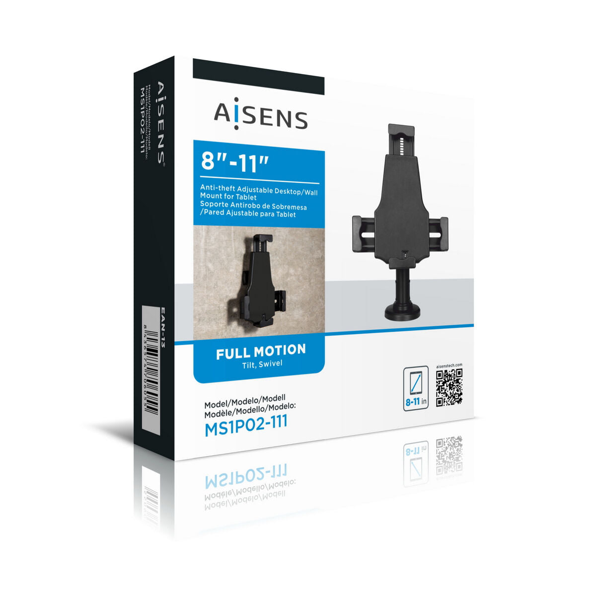 Suporte para Tablet Aisens MS1P02-111 Preto Antirroubo