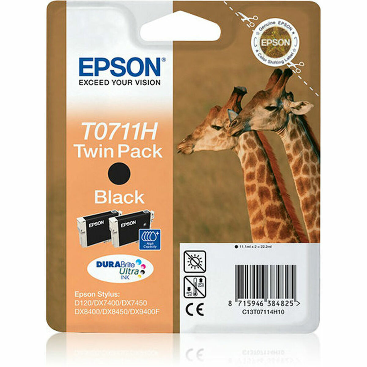 Tinteiro de Tinta Original Epson C13T07114H10 Preto