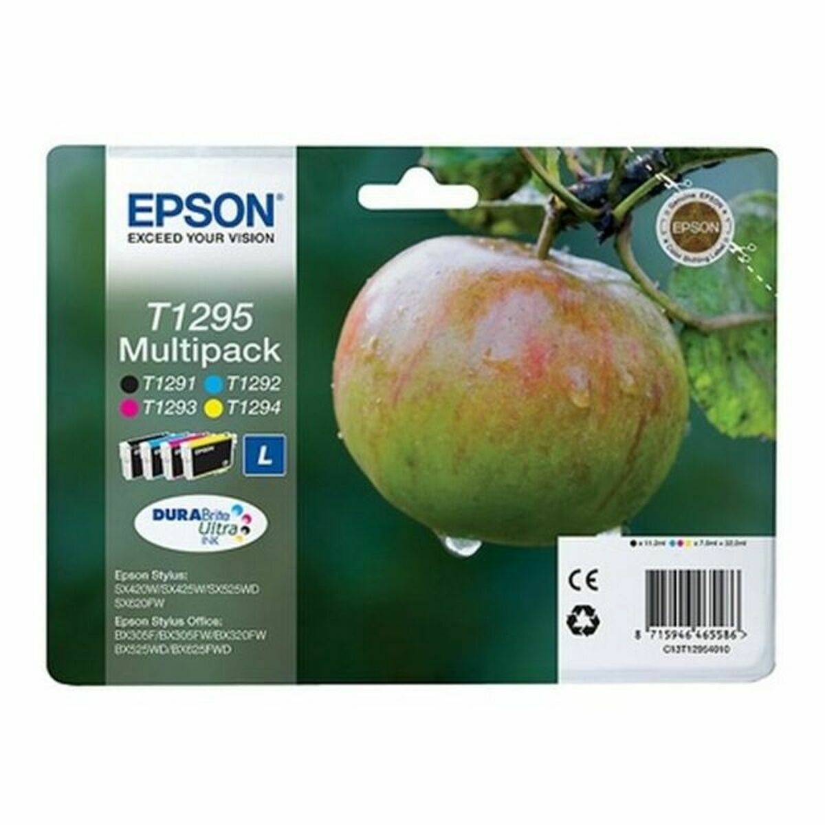 Tinteiro de Tinta Original Epson T1295 Preto