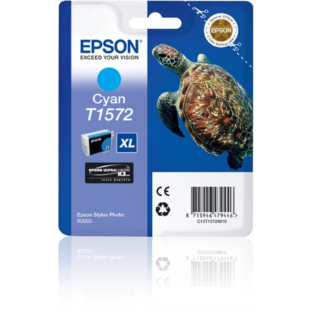 Tinteiro de Tinta Original Epson Stylus Photo R3000 Azul Ciano