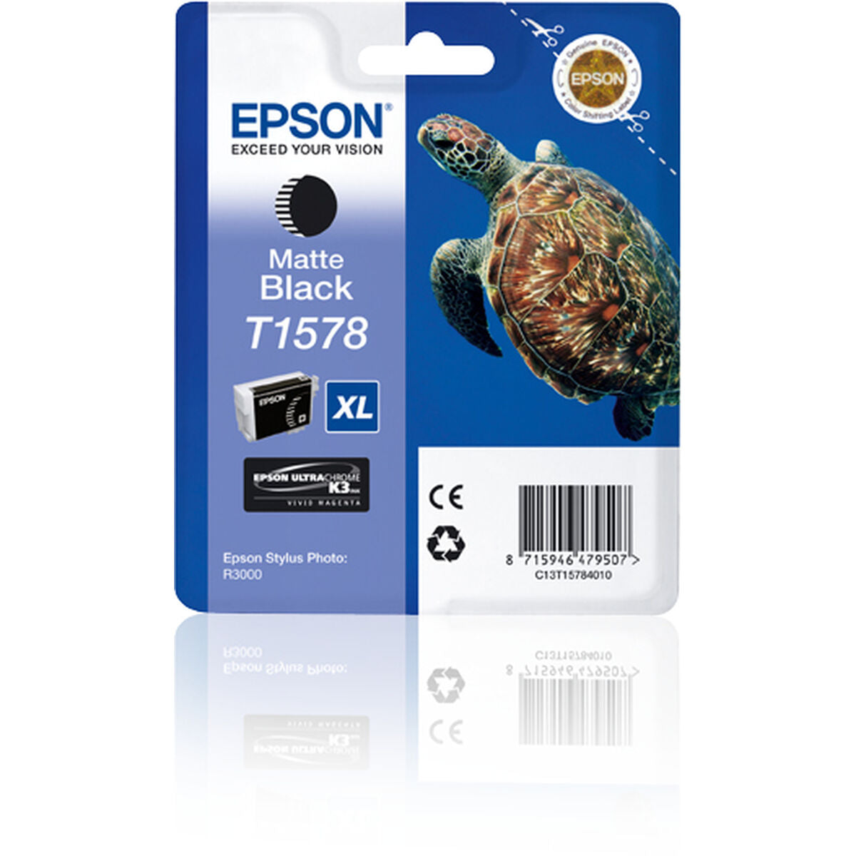 Tinteiro de Tinta Original Epson C13T15784010 Preto Preto mate