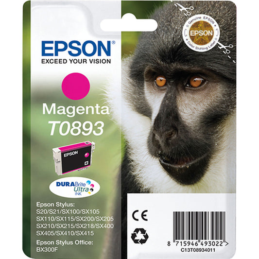 Tinteiro de Tinta Original Epson T0893 Magenta