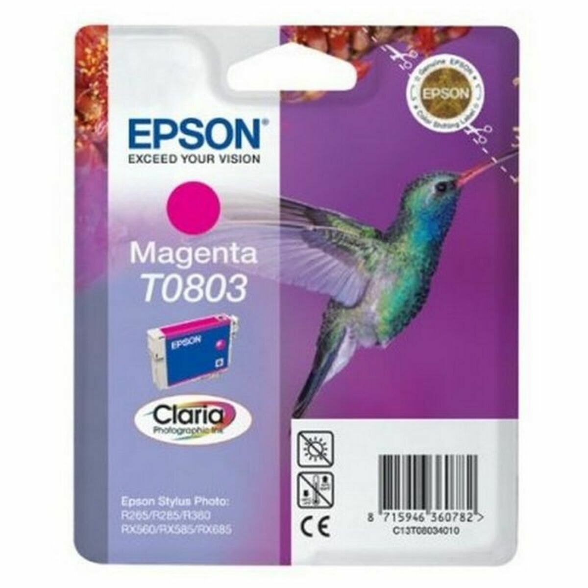 Tinteiro de Tinta Original Epson C13T24384510 Stylus Photo R360 Magenta