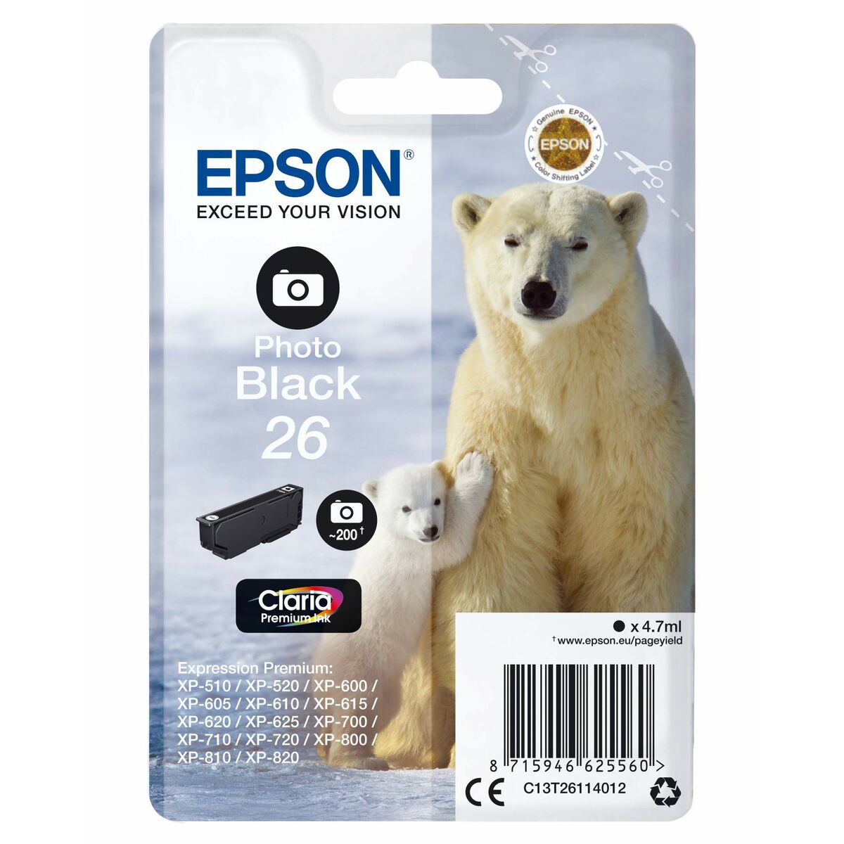 Tinteiro de Tinta Original Epson 235M260 Preto