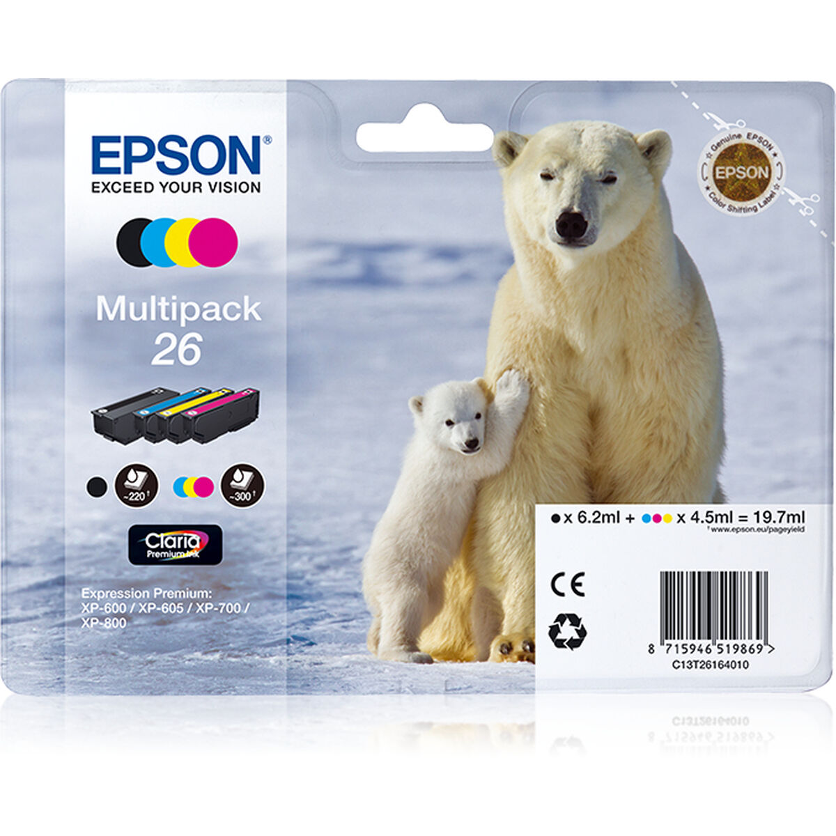 Tinteiro de Tinta Original Epson C13T26164010