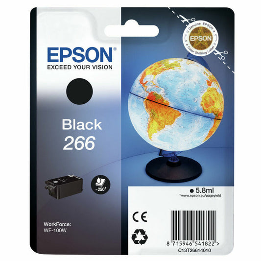 Tinteiro de Tinta Original Epson C13T26614010 WF-100W Preto