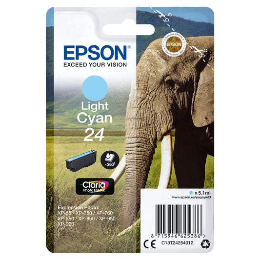 Tinteiro de Tinta Original Epson C13T24254012 Ciano Claro