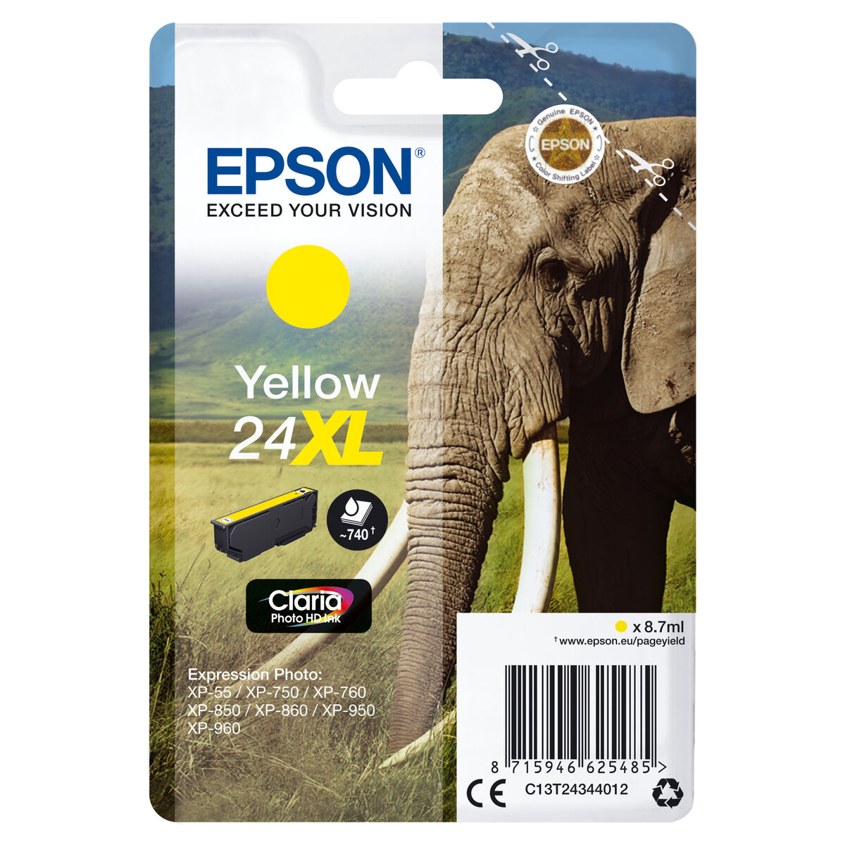 Tinteiro de Tinta Original Epson 235M207 Amarelo