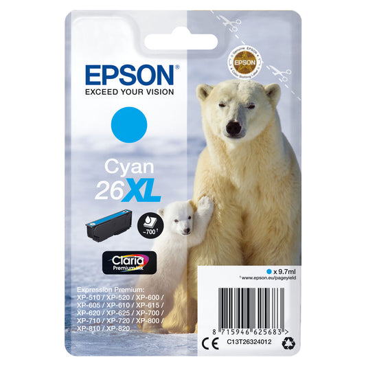 Tinteiro de Tinta Original Epson C13T26324012 Ciano