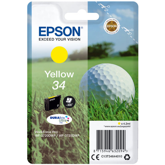 Tinteiro de Tinta Original Epson C13T34644010 Amarelo