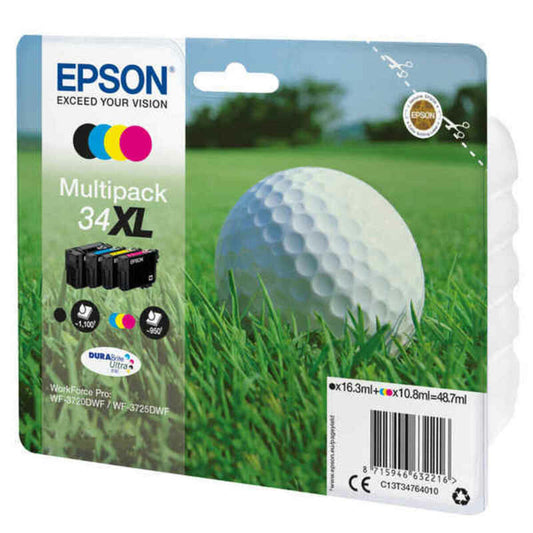 Tinteiro de Tinta Original Epson C13T34764010 Multicolor