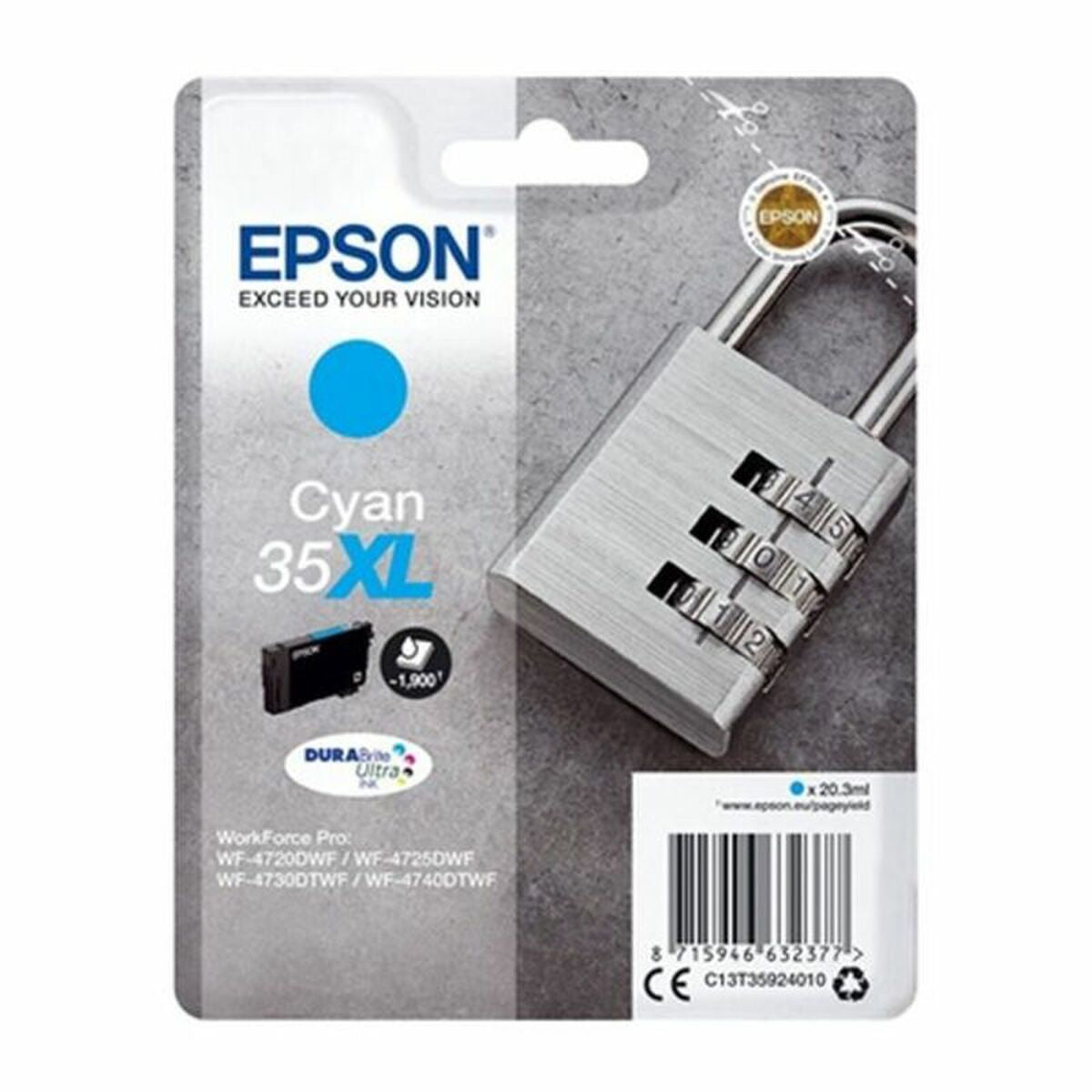 Tinteiro de Tinta Original Epson C13T35924010 Ciano