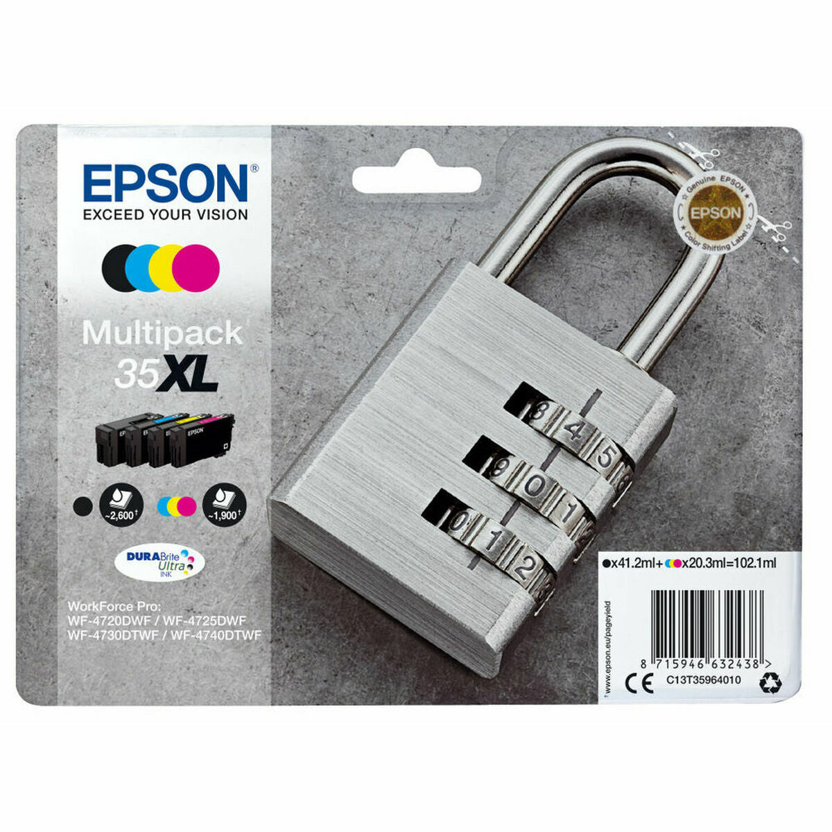 Tinteiro de Tinta Original Epson C13T35964010 Multicolor