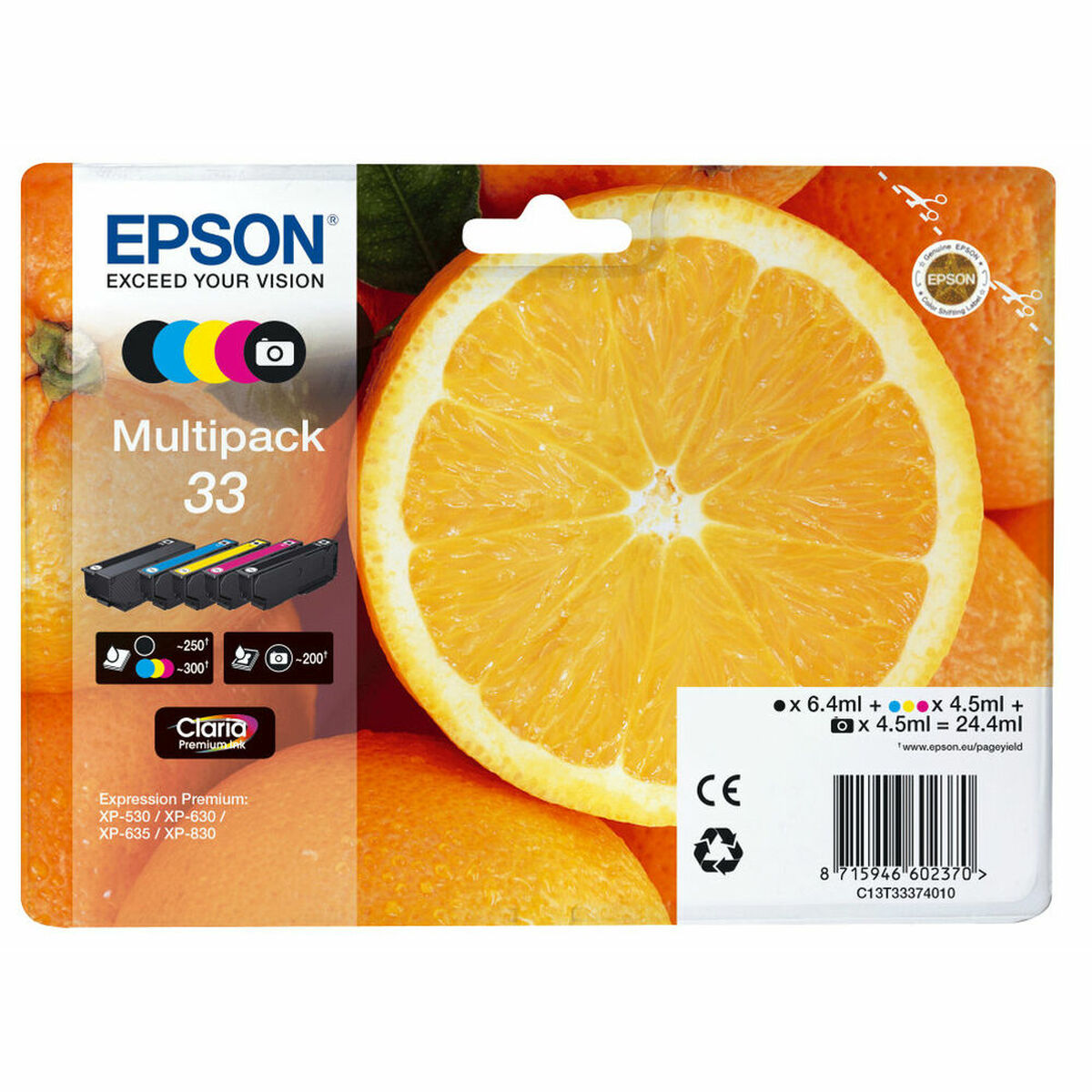 Tinteiro de Tinta Original Epson C13T33374010