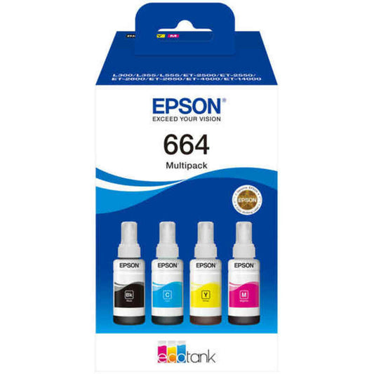 Tinteiro de Tinta Original Epson C13T664640 Multicolor (1 Unidade)