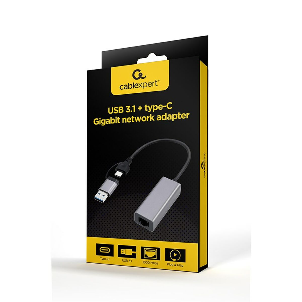 Adaptador de Red GEMBIRD A-USB3AC-LAN-01