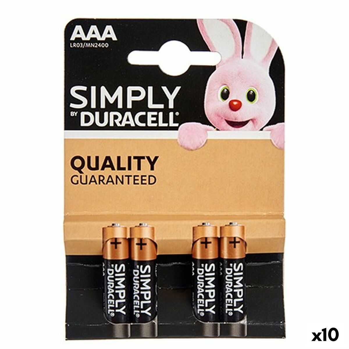 Pilhas Alcalinas LR03 DURACELL (10 Unidades)