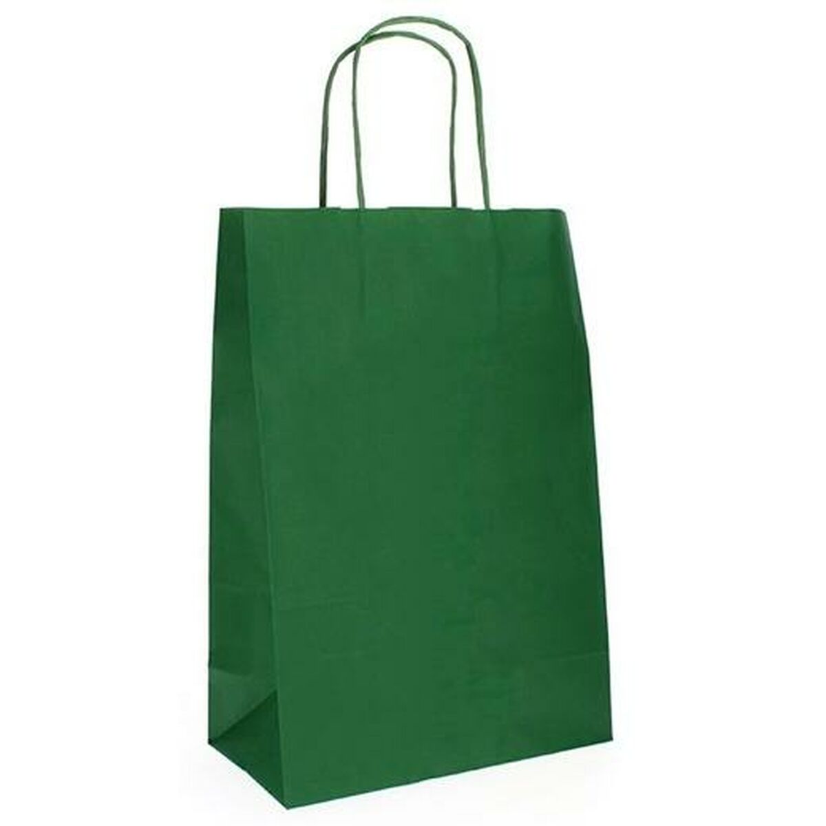 Sacos Fama 21 x 11 x 29 cm Papel Com pegas 25 Unidades Verde-escuro