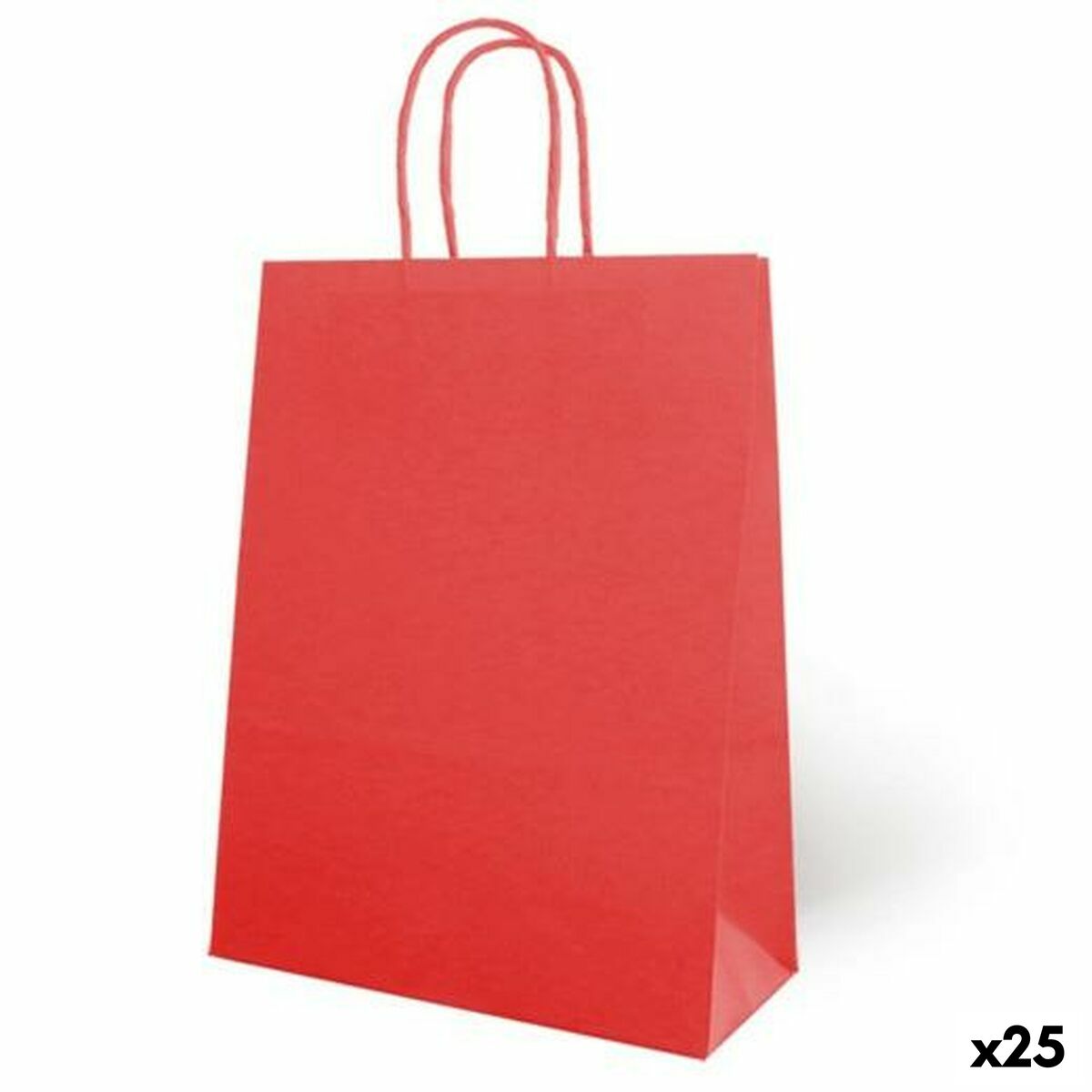 Sacos Fama Vermelho Com pegas 31 x 11 x 42 cm (25 Unidades)